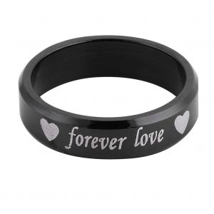 Bague Ronde En Acier Titane A La Mode, Bijoux En Forme De Cour, Pour Couple Amoureux (8# Homme) - Neuf