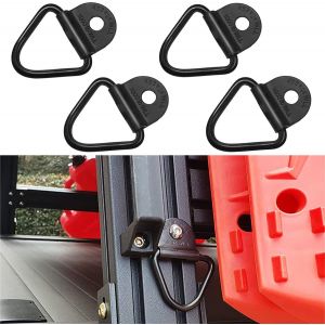 Lot de 10 anneaux d'arrimage robustes pour benne de camion, crochets de remorque, boulons de chargement, anneau en V, accessoires pour rails de camionnettes - Neuf