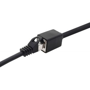 GUEB-677569 Adaptateur D'Extension Cat7 Cat.7-3,0 M - Câble Ethernet Câble Réseau Lankabel Câble Brut 10 Gb/S Avec Prise (Rj45) Cat6A 1 Pièce - Noir - Neuf