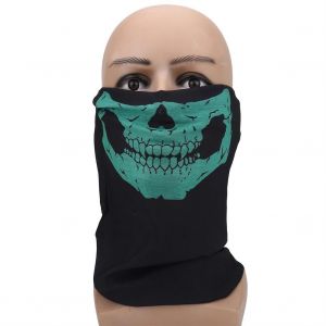 2pcs / Set Polyester Multifonctionnel Masque Facial Couvre-Chef Enveloppe De T&ecirc;te Pour Le Cyclisme (Vert) - Neuf