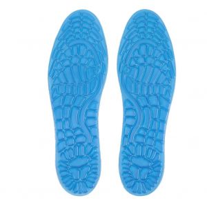 Semelles Orthopediques Unisexes Bleues Pour Le Sport, Absorption Des Chocs, Soutien De La Voute Plantaire, Taille L - Neuf