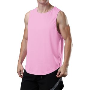Herren Mesh Tank Top, Atmungsaktives &Auml;rmellose Shirt Angepasste Muskelshirt, Sport Rundhals Tank Tops M&auml;nner Sommer Gym Workout Funktionsshirt Bodybuilding Fitness Unterhemd(Schwarz,S) - Neuf