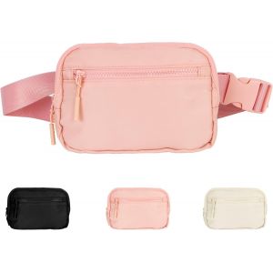 ytseazn-Sac Banane Pour Homme Et Femme-Imperméable-Avec Sangles Réglables-Pour Le Sport,L'Extérieur,Le Jogging,Le Vélo,Le Fitness,Rose,Taille Unique,Sac Banane - Neuf