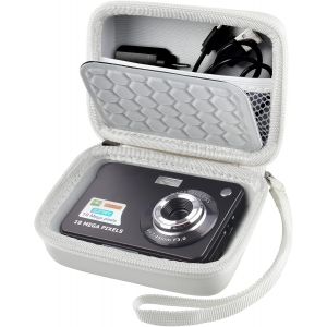 VOXPAN Sac pour appareil photo num&eacute;rique d&eacute;butant 8X Digital Zoom HD Appareil photo num&eacute;rique 21 MP 1080P HD 2,7"" Petit &eacute;tui de rangement Blanc - Neuf