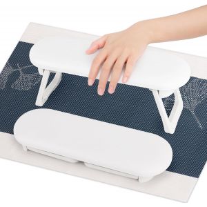 Repose Main Ongle, Repose Main Manucure Pliable, Coussin Manucure En Pu Cuir, Repose Main Manucure Professionnel, Coussin Ongle Repose Main &Eacute;ponge Antid&eacute;rapant, Pour Salon De Manucure - Neuf