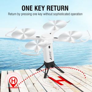 Drone Quadricoptere Pliable Wi-Fi, Maintien D'altitude, Mode Sans Tete, Avec Camera Hd 720p, Blanc - Neuf