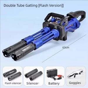 Gatling ¿ Lanceur De Bombe À Eau, Jouet Électrique, Pistolet À Bille À Transmission Continue, Blaster À Boule De Gel, Cadeau Du Nouvel An, Cadeau De Noël.[I58] - Neuf