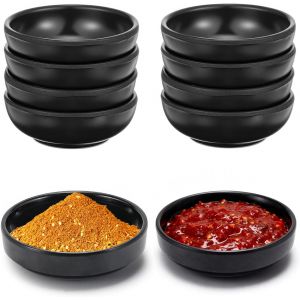 Loranka-10 Pi&egrave;ces Bols &Agrave; Sauce, 8,7 X 2,5 Cm Rond Coupelles &Agrave; Trempette, Coupelle Aperitif, R&eacute;utilisable Mini Bols &Agrave; Trempette Sushi, Pour Sauce, Sauces, &Eacute;pices, Accompagnements, Fruits Et Collations - Neuf