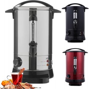Bouilloire À Vin Chaud 950 W | Distributeur De Boissons C S | 6,8 L | Avec Bac De Récupération, Thermostat Et Protection Contre La Surchauffe | Réglage De La Température De 30 À 110°C - Neuf