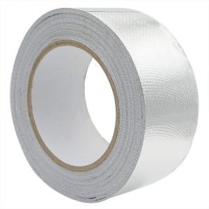 Ruban Adhésif Aluminium Bande D'étanchéité 48 Mm X 3 M Renforcée Avec Tissu En Maille De Verre Pour La Ventilation, Résistance À La Température -30 120°C, Argent - Neuf