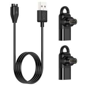 LETNERNY-Chargeur Cable Pour Garmin Avec Adaptateur Usb C, 3.3Ft/1M Usb C&acirc;ble De Charge Pour Garmin Forerunner 55 255 165, Vivoactive 5 4, Venu 2 Sq2 3, Fenix 8 7Pro 7, Instinct 2 2X, Vivosmart 5, Et - Neuf