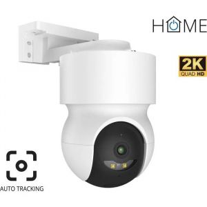 iGET HOME Camera CS8 Cam&eacute;ra ext&eacute;rieure rotative 2K blanche avec suivi automatique - Neuf