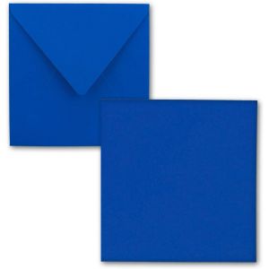 Lot De 75 Cartes Simples,Carrées,15 X 15cm,Avec Enveloppes,En Bleu Roi,Pour Cartes De V?ux,Etc. - Neuf