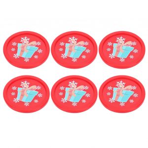 Lot De 6 Mini-Palets De Table Pour Hockey Sur Glace, Diametre 51 Mm, Accessoires Pour Jeux D'arcade - Neuf