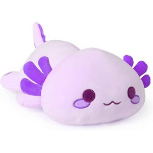 ERYI-Animaux En Peluche Axolotl Oreiller En Peluche Kawaii Axolotl Peluche Géante, Jouet Animal Poupée Coussin Peluche Cadeau Pour Enfants Filles 3+ Ans (Violet, 33Cm) - Neuf