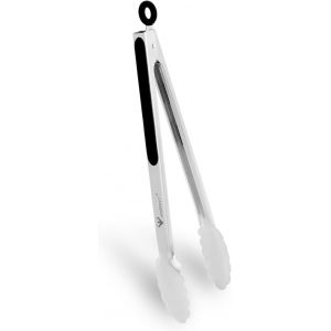 Eryi-Pince De Cuisine En Acier Inoxydable De 34 Cm, Poignée Antidérapante Résistante À La Chaleur U2013 Idéale Pour Cuisiner, Salade, Grillades Et Barbecue (34 Cm, Noir) - Neuf