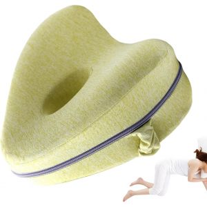 Trahoo-Oreiller Orthopédique Pour Les Jambes : Coussin De Genou Pour Les Personnes Dormant Sur Le Côté, Housses Amovibles, Coussin De Jambe En Mousse À Mémoire De Forme Coussin Ergonomique Pour Dormi - Neuf
