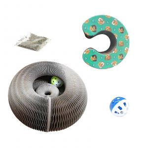 Chat Griffoir Planche &Agrave; Gratter,Chat Accord&eacute;on Jouet Chat Griffoir Poteau Ball Track,Chat Grattoir Patte Accord&eacute;on - Neuf