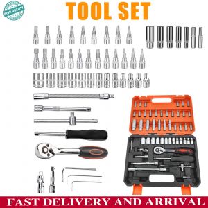 Ensemble de 53 outils polyvalents pour l'automobile et la maison avec coffret de rangement, adapt&eacute; &agrave; l'entretien quotidien &agrave; la maison et dans le v&eacute;hicule, aux voyages et comme cadeau de cr&eacute;maill&egrave;re - Neuf