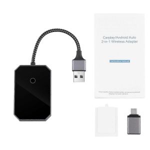 Adaptateur Carplay 2 En 1 Carplay Car Filaire À Carplay Box Sans Fil - Neuf