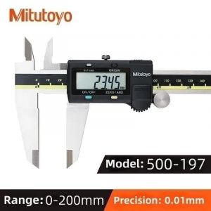Mitutoyo Vernier calibre pied à coulisse numérique absolu 500 IN/MM précision 0.01mm LCD outils de mesure électronique - Type 200mm - Neuf