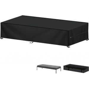 Ulteronixshop-Housse Chaise Longue Jardin 210x75x40cm B&acirc;che Transat Exterieur Housses Bain De Soleil, 420d Tissu Oxford Bache Pour Transat, Impermeable Housse De Protection Pour Chaise Longue De Jard - Neuf
