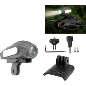 Searchlights Lampe Stroboscopique Avec Support De Drone Pour Projecteur Dji Avata 2 Support Pour Montage De Lumière De Nuit Sur Drone Avec Adaptateur De Caméra D'action Pour Insta360 Go.[J46]-Marque Générale - Neuf