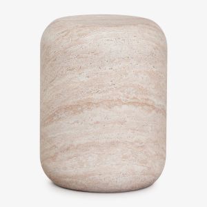 Table de chevet ronde &Oslash;35 cm en ciment Fonelas - Neuf