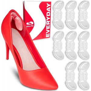 Kalanka-Coussinet Talon Chaussure En Gel - 4 Paires - Semelle Chaussure Trop Grande - Protection Talon Silicone - Semelle Talon - Prot&egrave;ge Talon - Anti Ampoule - Patch R&eacute;paration Chaussure - Adhesive - Neuf