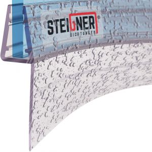 Joint de douche pour paroi en verre,30cm,vitre 3,5/4/5mm,joint d'étanchéité PVC courbé pour les cabines de douche arrondies,UK04 - Neuf