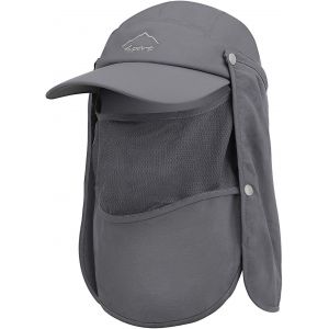 Chapeau De Soleil Avec Le Cou Et Le Visage Protection, Upf 50+, Respirant, Compact, À Séchage Rapide, Pour La Pêche, Le Camping, La Randonnée, Les Voyages, Pour Les Hommes Et Les Femmes - Taille Universelle - Neuf