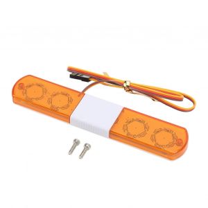 RC LED Police Simulation Simulation Design 4 Modes RC Police Flash Lampe LED Lumière d'alarme pour 1/8 1/10 RC Voitures Jaune - Neuf