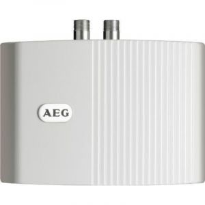 Le Sanitaire - Aeg 189554 Mth 350 Petit Chauffe-eau Instantan&eacute; Circuit Ouvert &agrave; &eacute;coulement Libre 3,5 Kw 230 V Blanc - Neuf