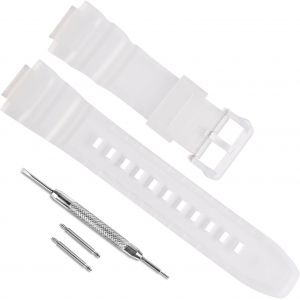 Kal-Bracelet De Montre De Rechange Étanche En Résine Naturelle Pour Casio Mcw-100h/W-S220/Hdd-S100 - Neuf