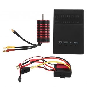 Kit De Moteur Sans Balais Esc 2845 Etanche, Carte De Programmation Esc 35 A Pour Voiture Telecommandee 1/12 3700 Kv - Neuf