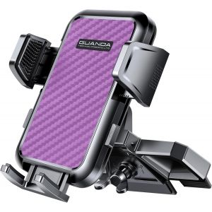 Checarzhn--No1-2024 Porte Telephone Voiture Cd, Support Téléphone Voiture Stable Fente Cd, Attache Portable Voiture Réglable, Support Voiture Telephone Rotatif 360°Universel Pour Iphone Samsung Xiaom - Neuf