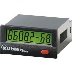 Compteur Horaire &eacute;lectronique Lcd 99999h59m/ 99999.99 H Dimensions 45 X 22 Mm K&uuml;bler Automation Codix 134 - Neuf