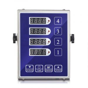 Minuterie De Cuisine Commerciale À 4 Canaux, Minuterie De Restaurant, Alarme Forte, Rappel De Cuisson, Acier Inoxydable, Affichage Clair Pour Plusieurs Événements - Neuf