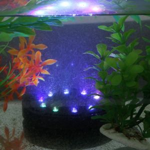 Hjlian Bulle Submersible A 9 Led Pour Aquarium, Pompe Decorative, 10,5 Cm, Eu - Neuf
