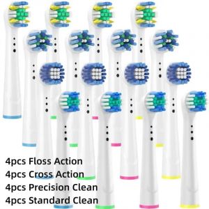 Recharge De Têtes De Rechange Pour Brosse Électrique Oral B Pro1000 Pro3000 Pro5000 Pro7000 Action De Fil De Vitalité (Pas Pour Io).16 Assorted C. - Neuf