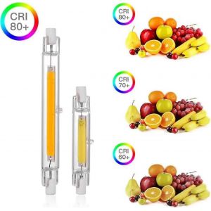 Ampoule Led R7s 118mm 30w Dimmable,Blanc Chaud 3000k 3000lm,Linéaire Remplacer J118 300w Lampe Halogène,360 - Neuf