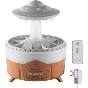 Checarzhn--No1-Humidificateur Cloud Rain, 350ml Humidificateur Lampe Pluie Diffuseur D'huiles Essentielles À 7 Lumières Led Avec Minuterie À 3 Niveaux Pour Soulager La Fatigue Et Se Détendre Pendant - Neuf