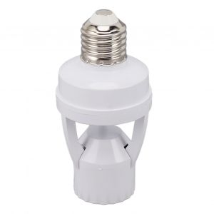 Douille de lumière à capteur de mouvement PIR Motion E27, adaptateur d'ampoule à vis réglable, marche/arrêt automatique, contrôle de la lumière de nuit, lumière de garage pour sous-sol - Neuf