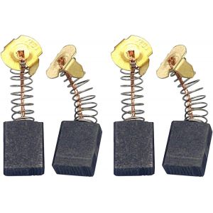Lot de 4 balais de carbone pour outils électriques,balais de carbone de rechange pour scie à onglet Rage 3S & Fury 3-S 030-0254 - Neuf
