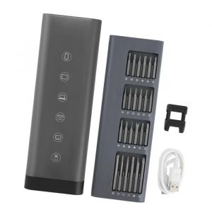 Kit de Tournevis de Pr&eacute;cision-Duoku-avec 48 Embouts Magn&eacute;tiques-avec Bo&icirc;tier Magn&eacute;tique-Embouts en Acier S2-Eclairage LED - Neuf