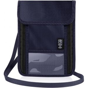 TRAHOO-Pochette Tour de Cou Voyage Accessoires avec Bloqueur RFID Protege Passeport Portefeuilles - Neuf