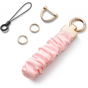 KAL-Porte-Cl&eacute;s Femme, Lani&egrave;re De Poignet &Eacute;lastique Universel, Porte Clef Lani&egrave;re, Auto Porte-Cl&eacute;, Dragonne Avec Boucle Anti Perte En D - Neuf