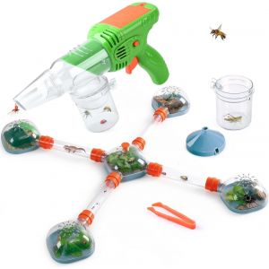 KALANKA-Kit Exploration Enfant, Kit Jeux Exterieur Enfant avec Attrape Insecte, Habitat des Insectes, Tasse d'observation et Pinces, Kit Aventurier Cadeau pour Enfants de 3+ Ans - Neuf