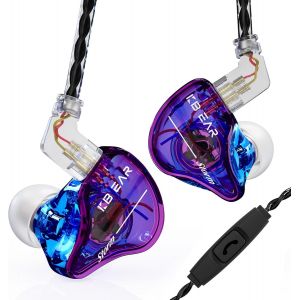 LORANKA-KBEAR Storm &Eacute;couteurs Intra-Auriculaires Professionnels pour chanteurs batteurs Musiciens, &eacute;couteurs filaires personnalis&eacute;s dans Les IEM, c&acirc;ble plaqu&eacute; Argent OFC d&eacute;tachable Haute r&eacute;solution - Neuf