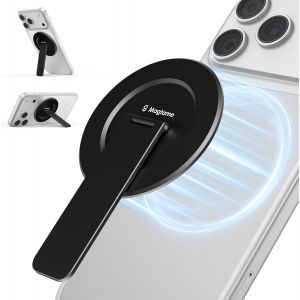 JGD-Support de t&eacute;l&eacute;phone magn&eacute;tique pour Mag-Safe, Support de Portable Ultra Fin, Angle r&eacute;glable &agrave; 180&deg;, Design Amortisseur Noir - Neuf
